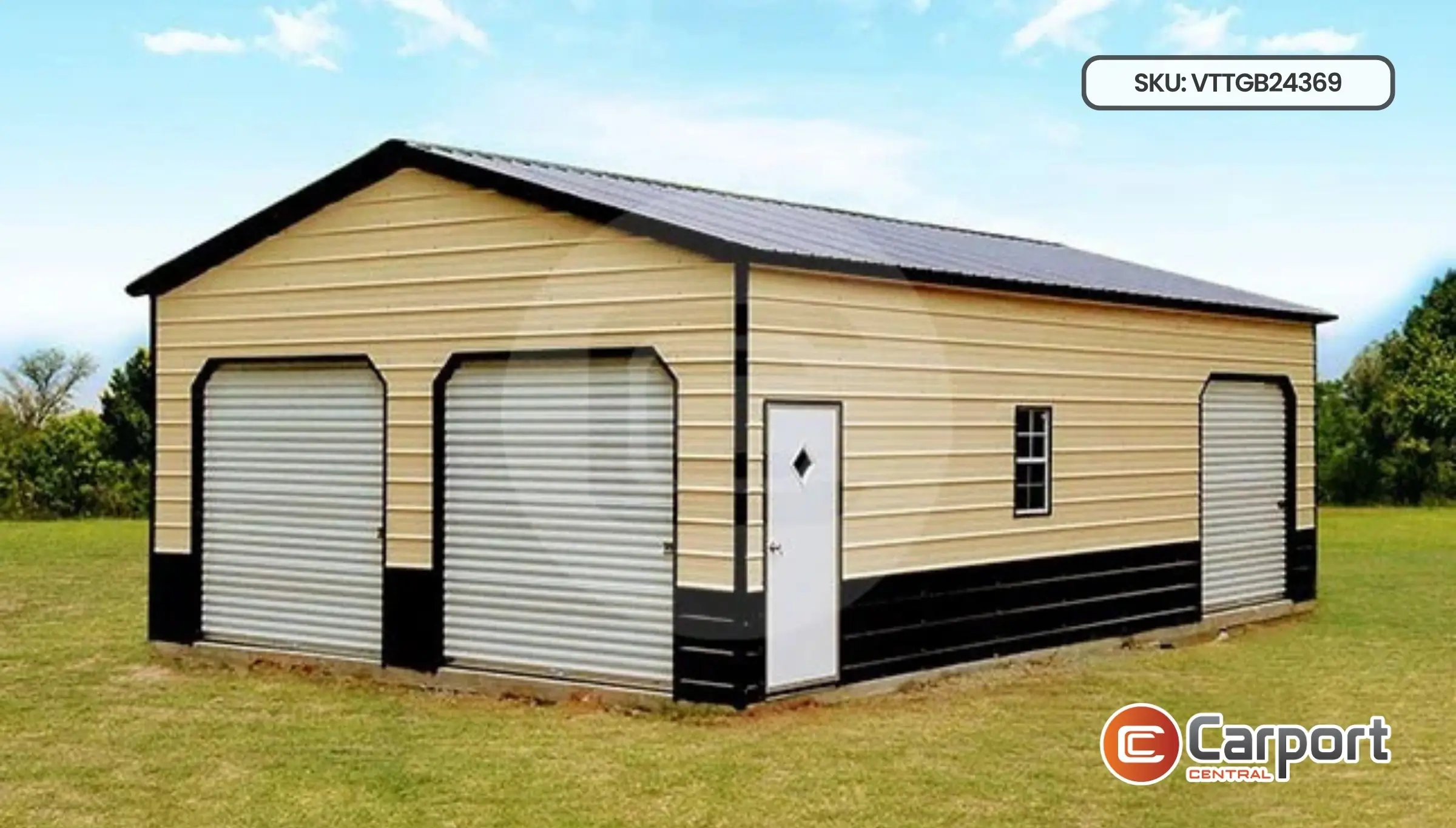 24'x36' Two Color Metal Building