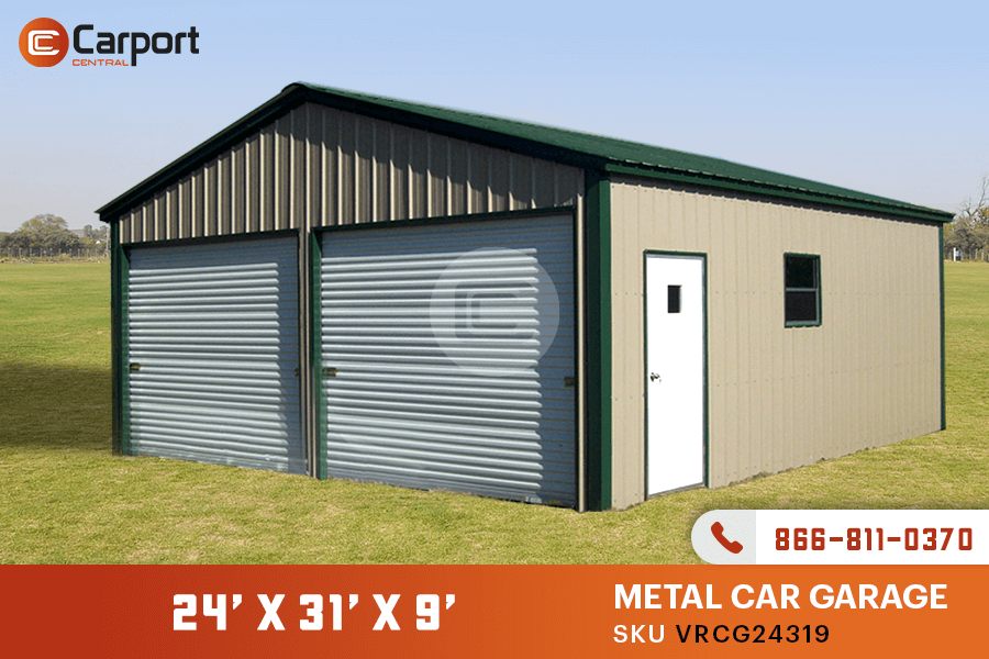 24×30 Metal Garage