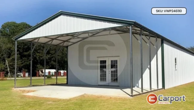 24’x60′ Workshop Building with Porch
