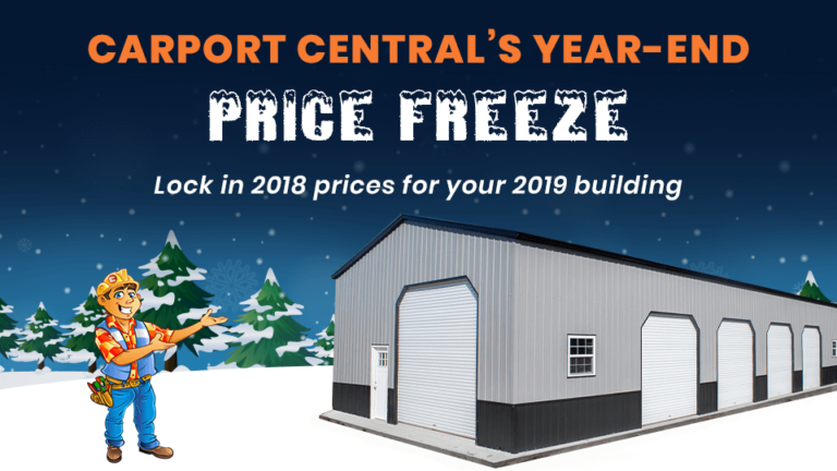 Carport Central’s Year-End Price Freeze!