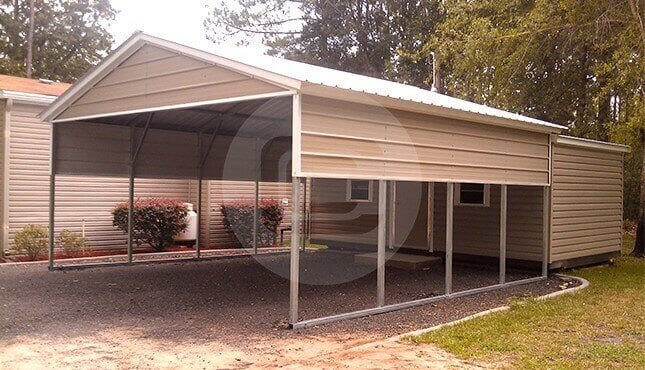 2 Car Metal Carports Double Carport Prices Carport For Two Cars