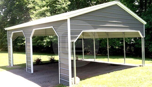 2 Car Metal Carports Double Carport Prices Carport For Two Cars