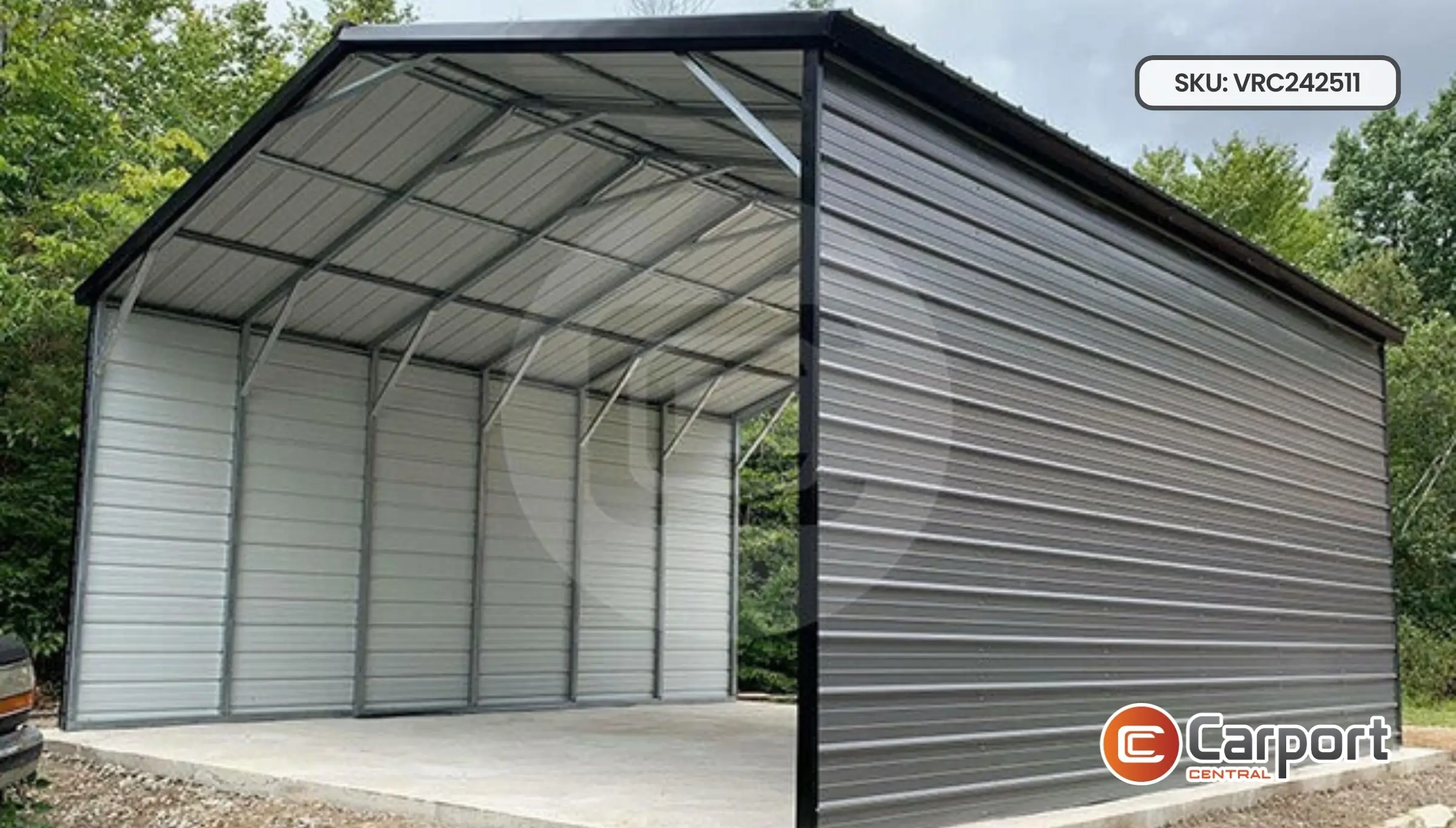 24'x25' Two Car Carport