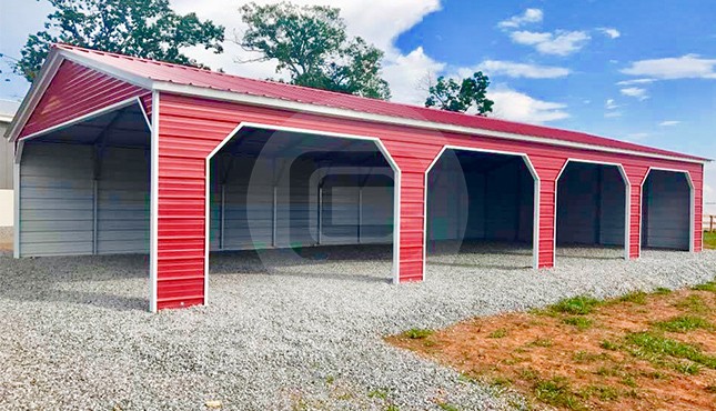 30x60 Vertical Roof Garage