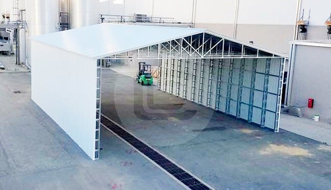 40x65 Vertical Roof Carport