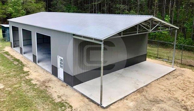 40x80 Vertical Roof Garage