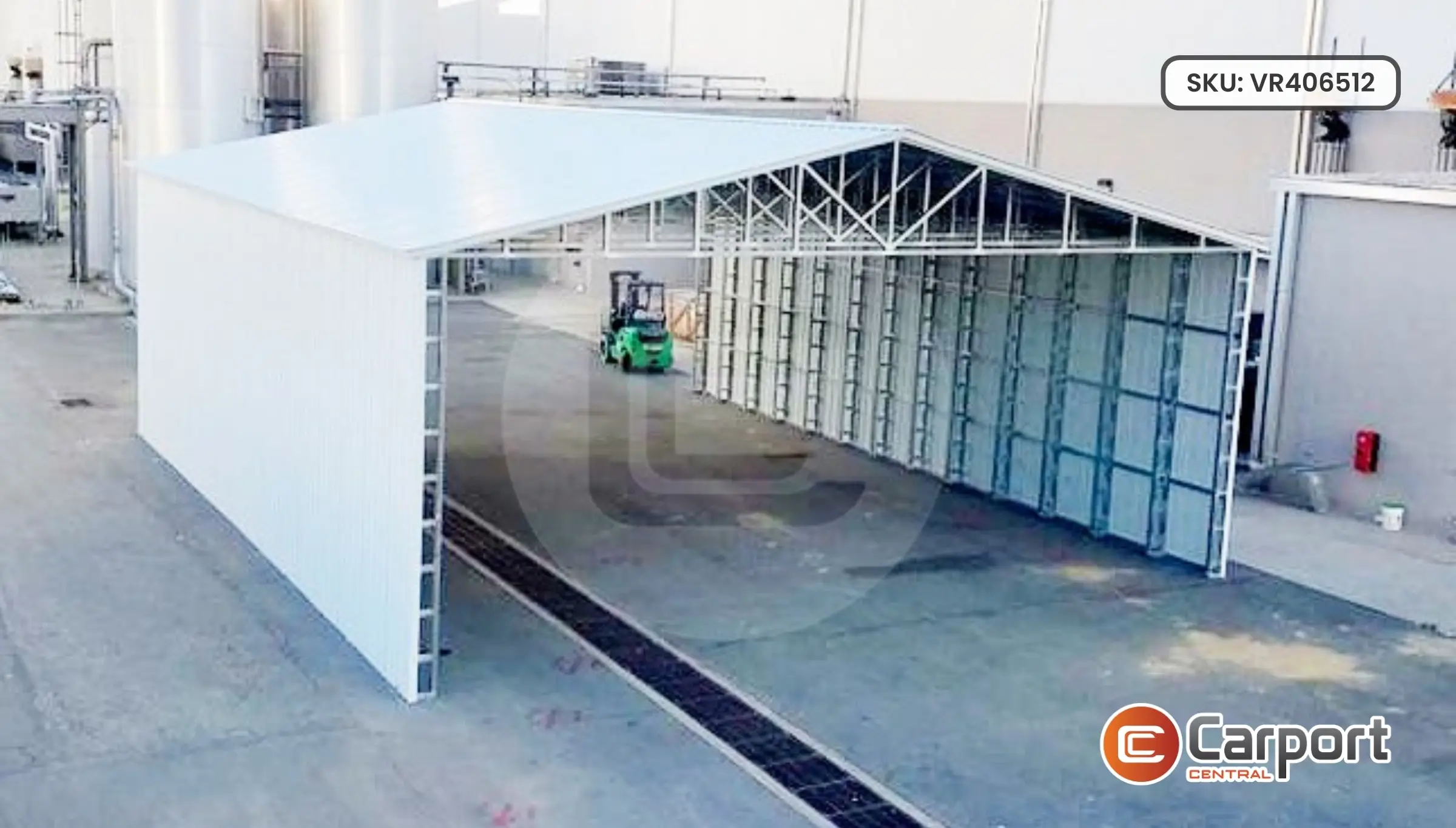 40'x65' Vertical Roof Carport