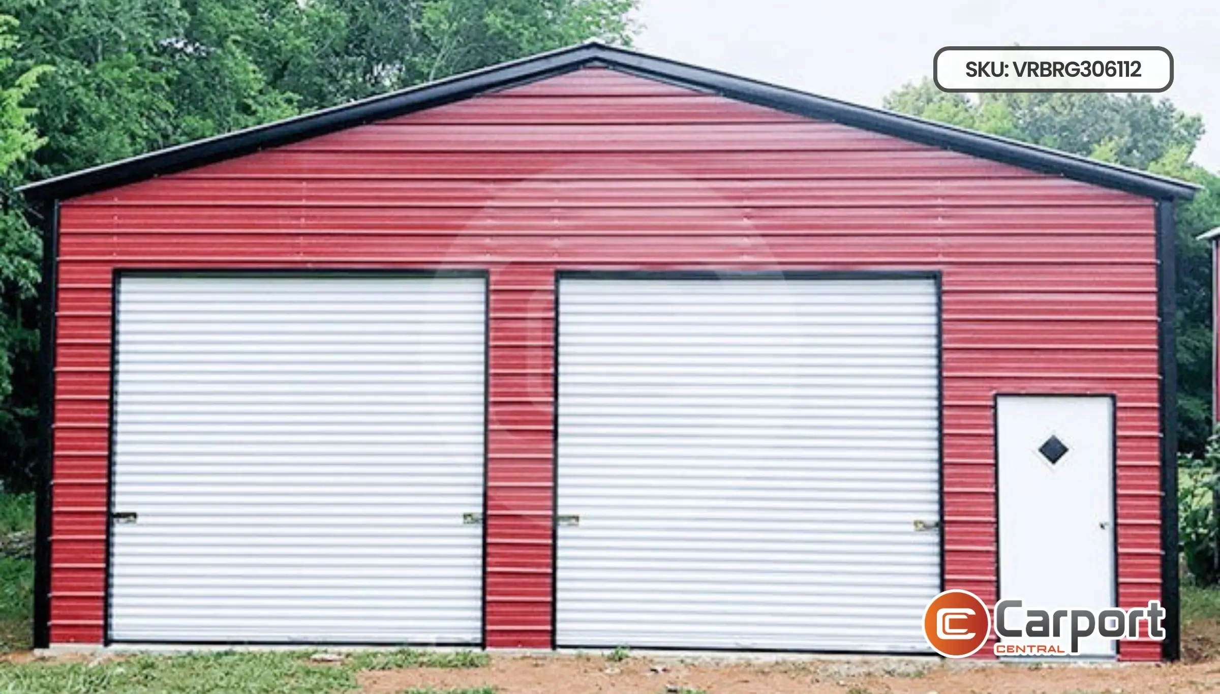 30'x60' Triple Wide Steel Garage