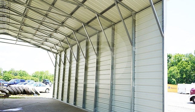 30x41 Vertical Roof Steel Carport