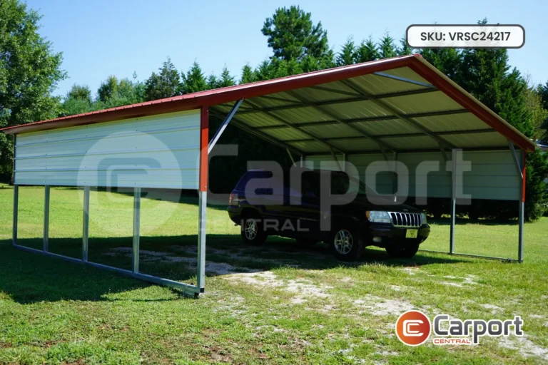 24’x20′ Vertical Roof Steel Carport