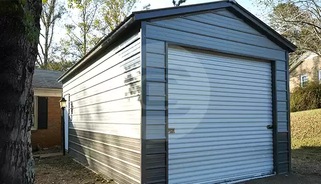 12×26 Vertical Roof Garage
