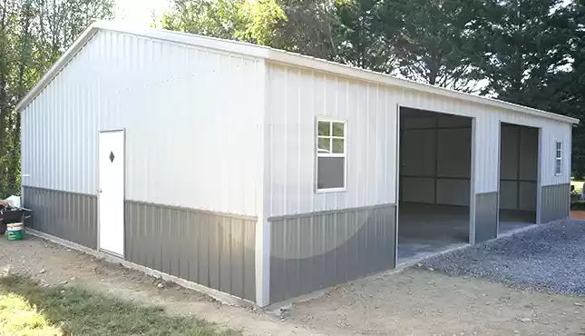 28'x40' Side Entry Metal Garage