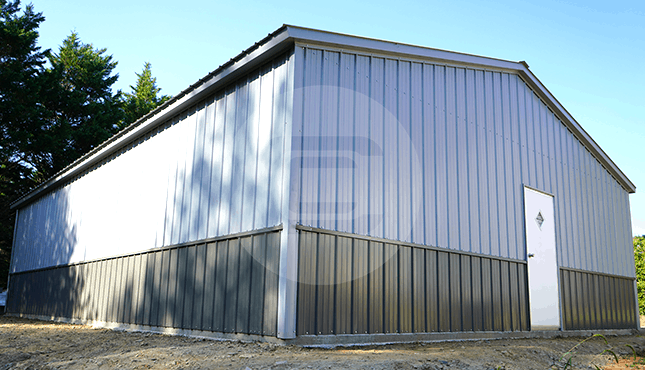 28x41 Side Entry Metal Garage