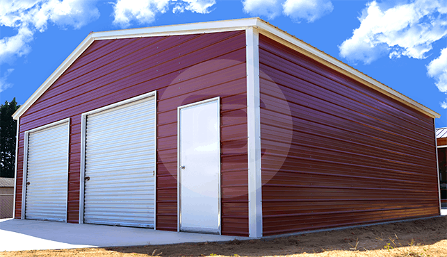 30x31 Vertical Roof Garage