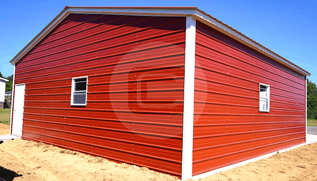 30x31 Vertical Roof Garage