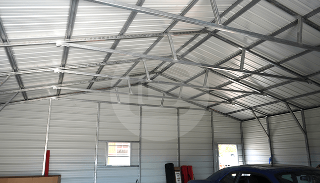 30x31 Vertical Roof Garage