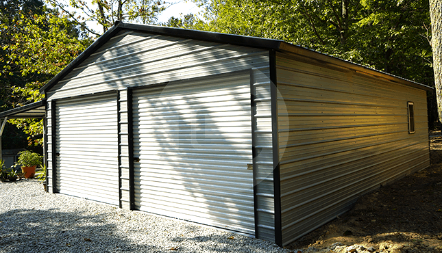 36x36 Lean-to Garage Building