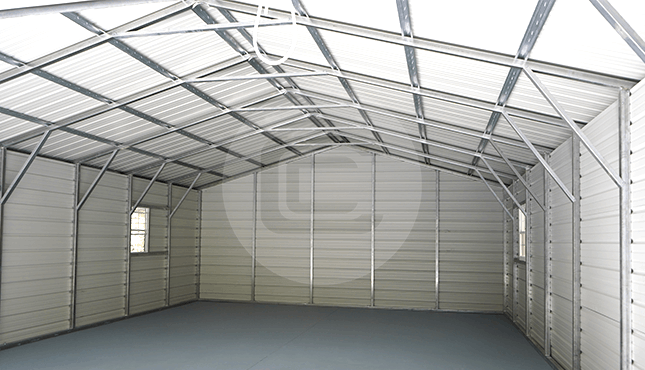 36x36 Lean-to Garage Building