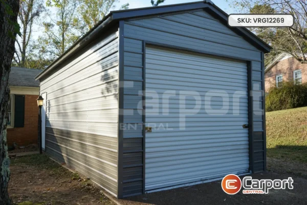 12’x26′ Vertical Roof One Car Garage