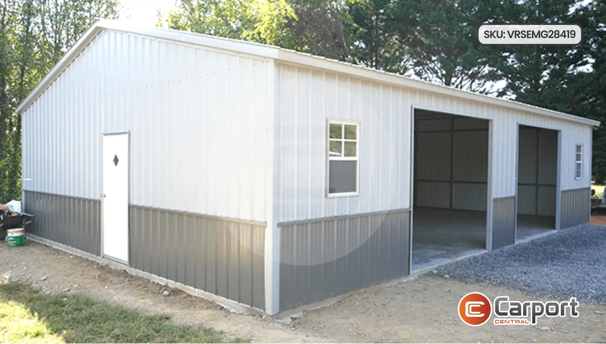 28'x40' Side Entry Metal Garage