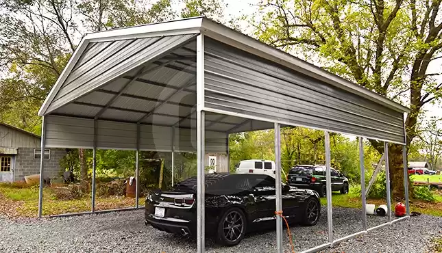 24×26 Vertical Roof Metal Carport