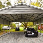 24x26 vertical roof carport front