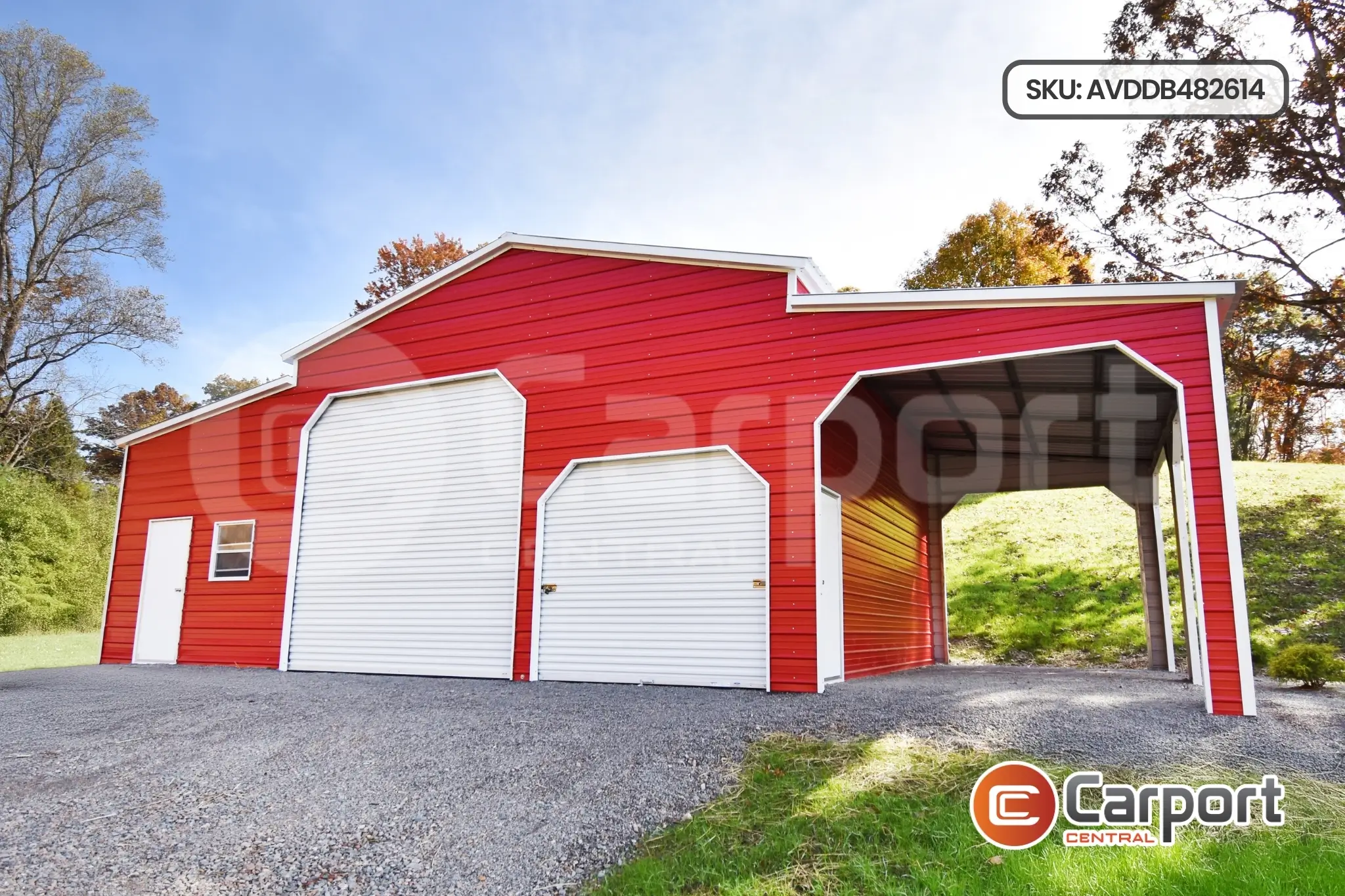 48'x26' All Vertical Drop-Down Barn