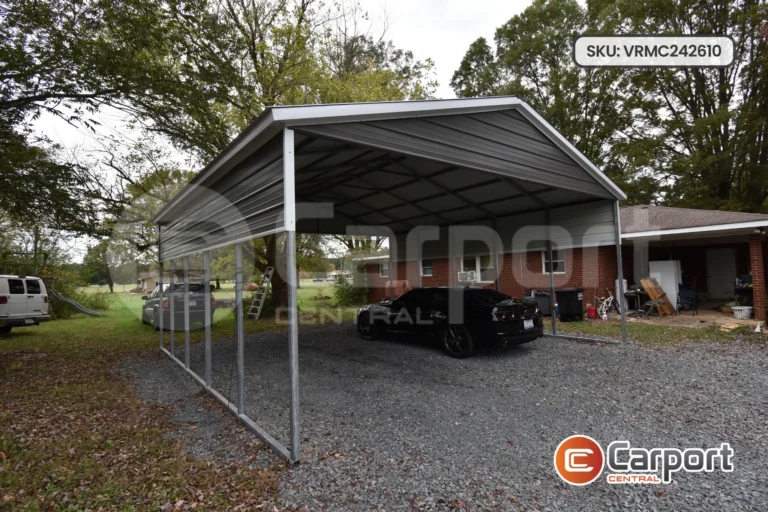 24’x26′ Vertical Roof Metal Carport