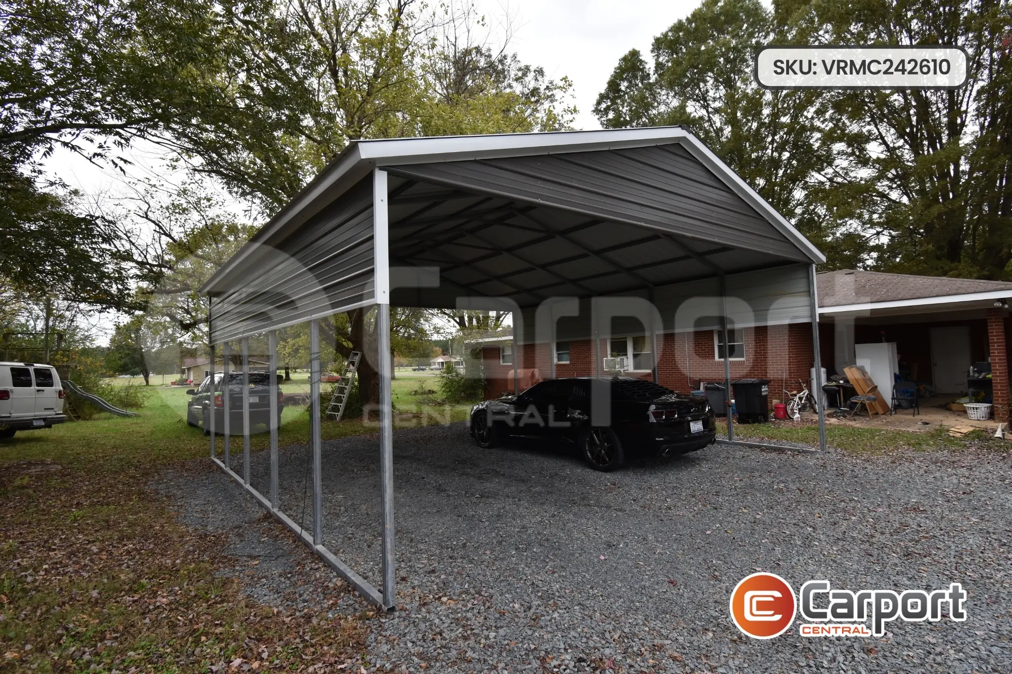 24'x26' Vertical Roof Metal Carport