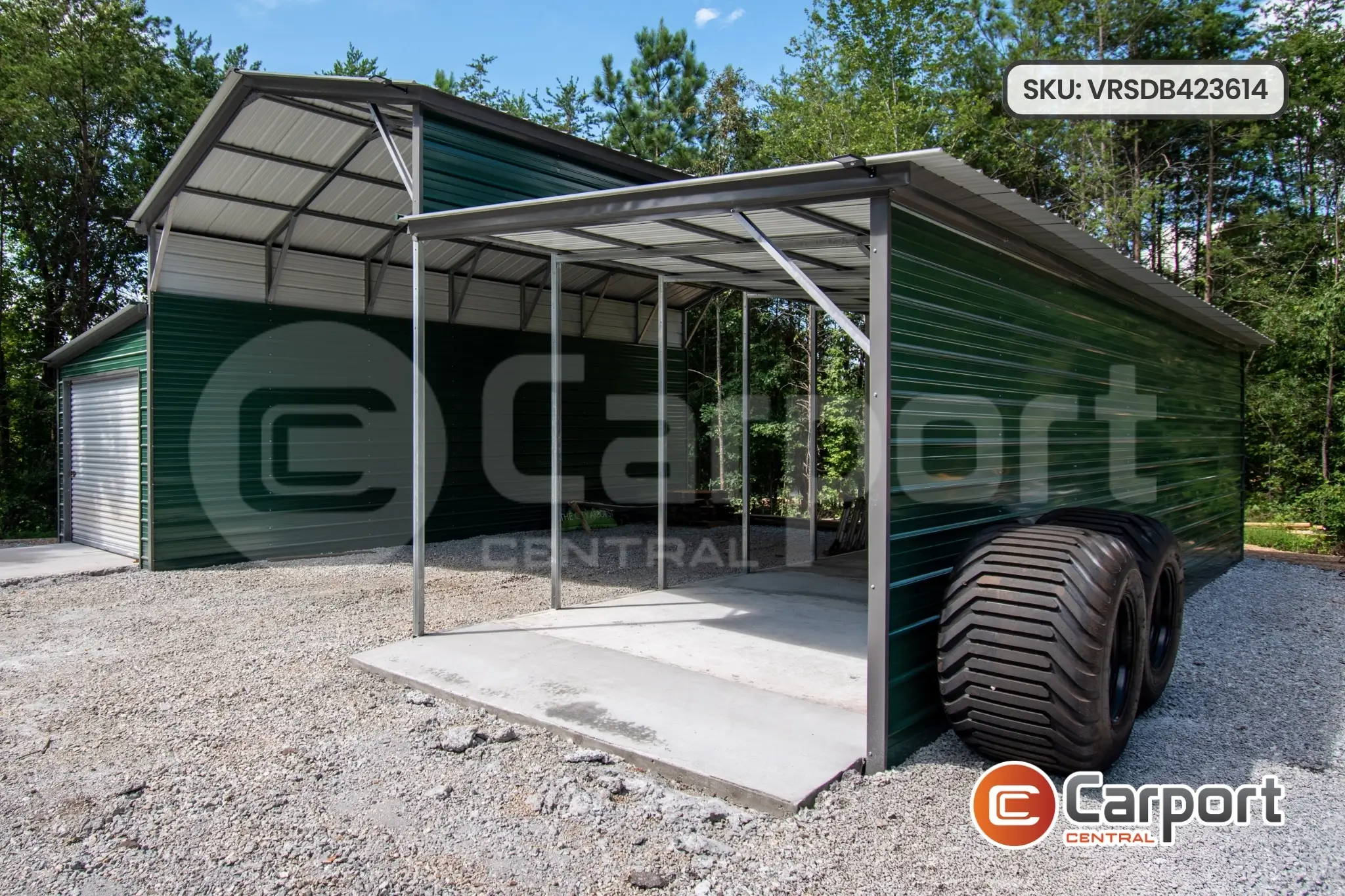 42'x36' Vertical Roof Step Down Barn