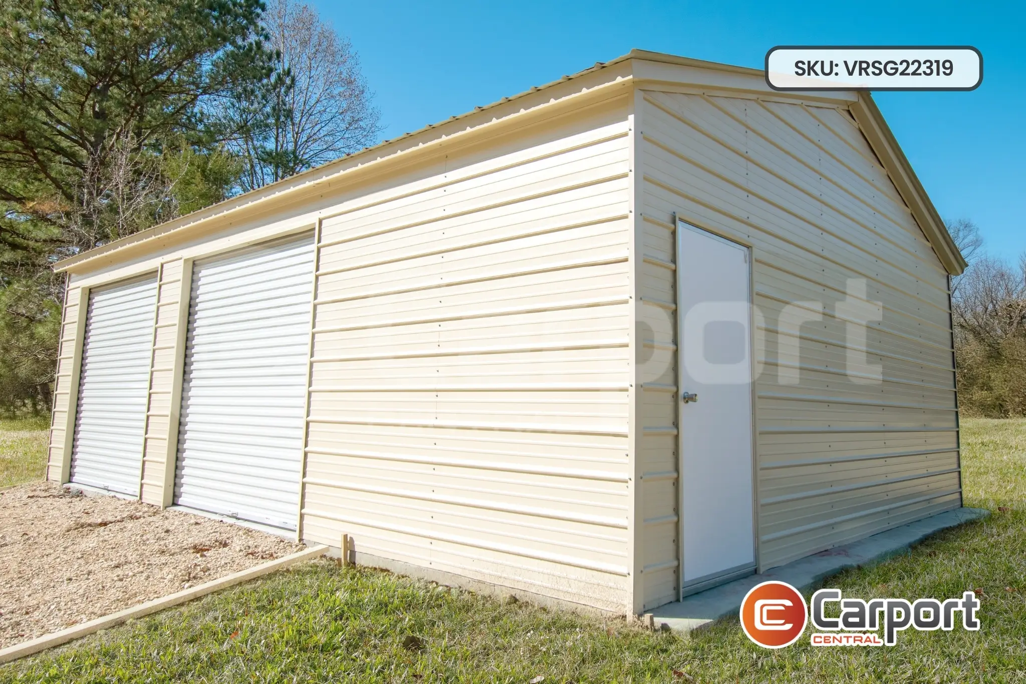 22'x30' Two Car Detached Garage