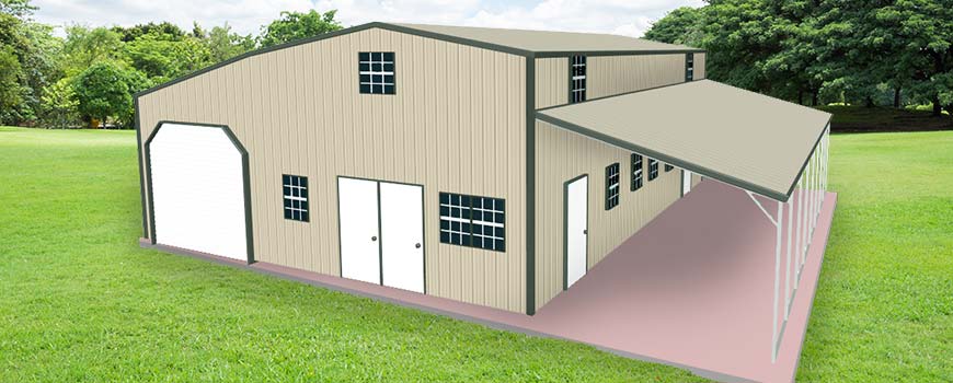 Metal Buildings With Living Quarters, Metal Garage With Apartment Cost