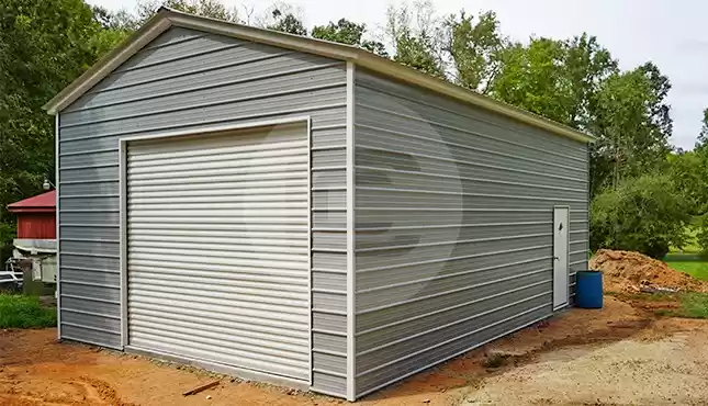 20×31 Vertical Roof Metal Garage
