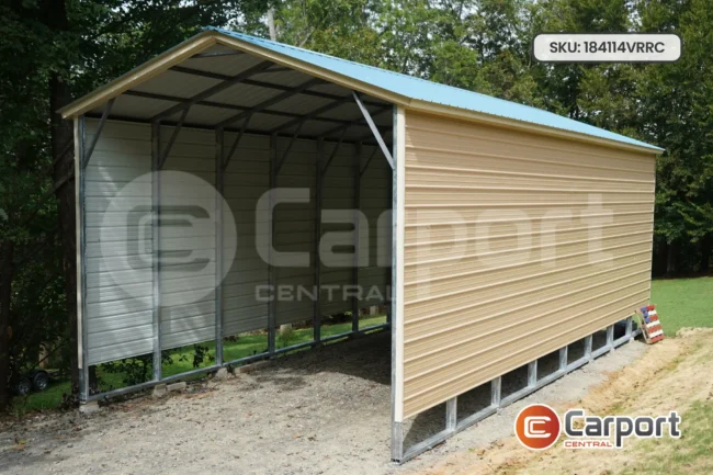 18’x40′ Vertical Roof RV Carport