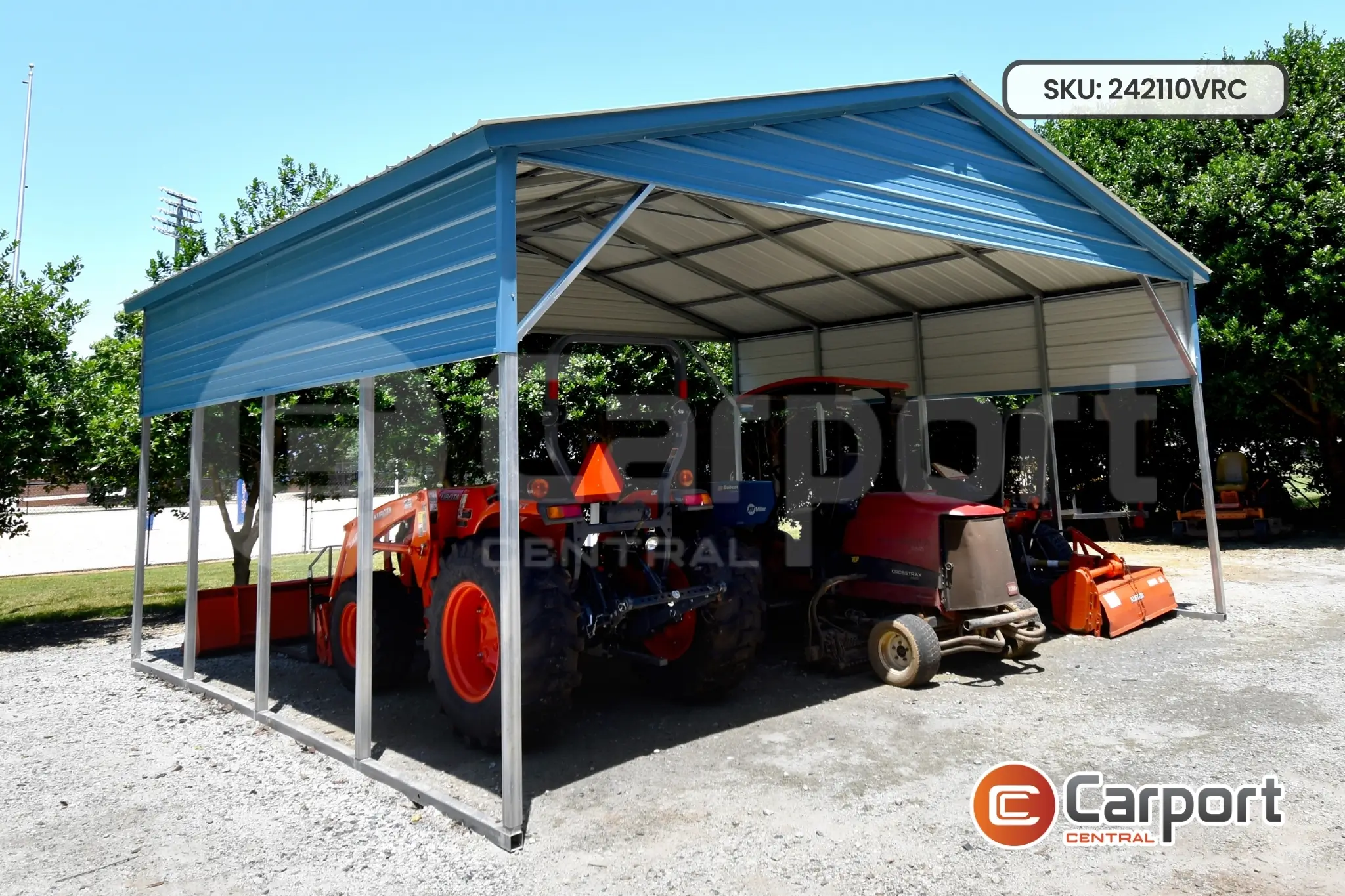 24'x20' Vertical Roof Carport