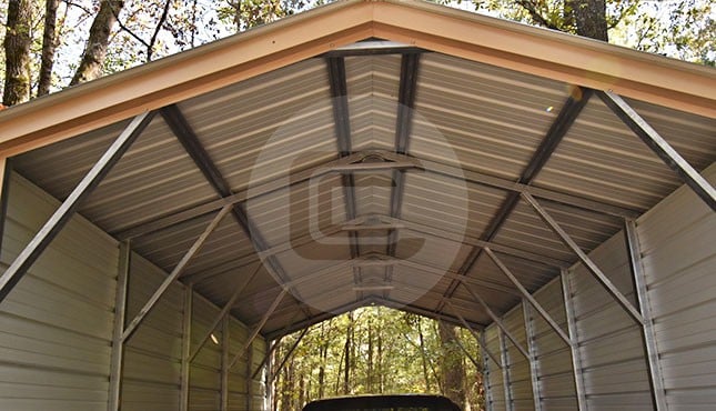12x26 Metal Boat Carport