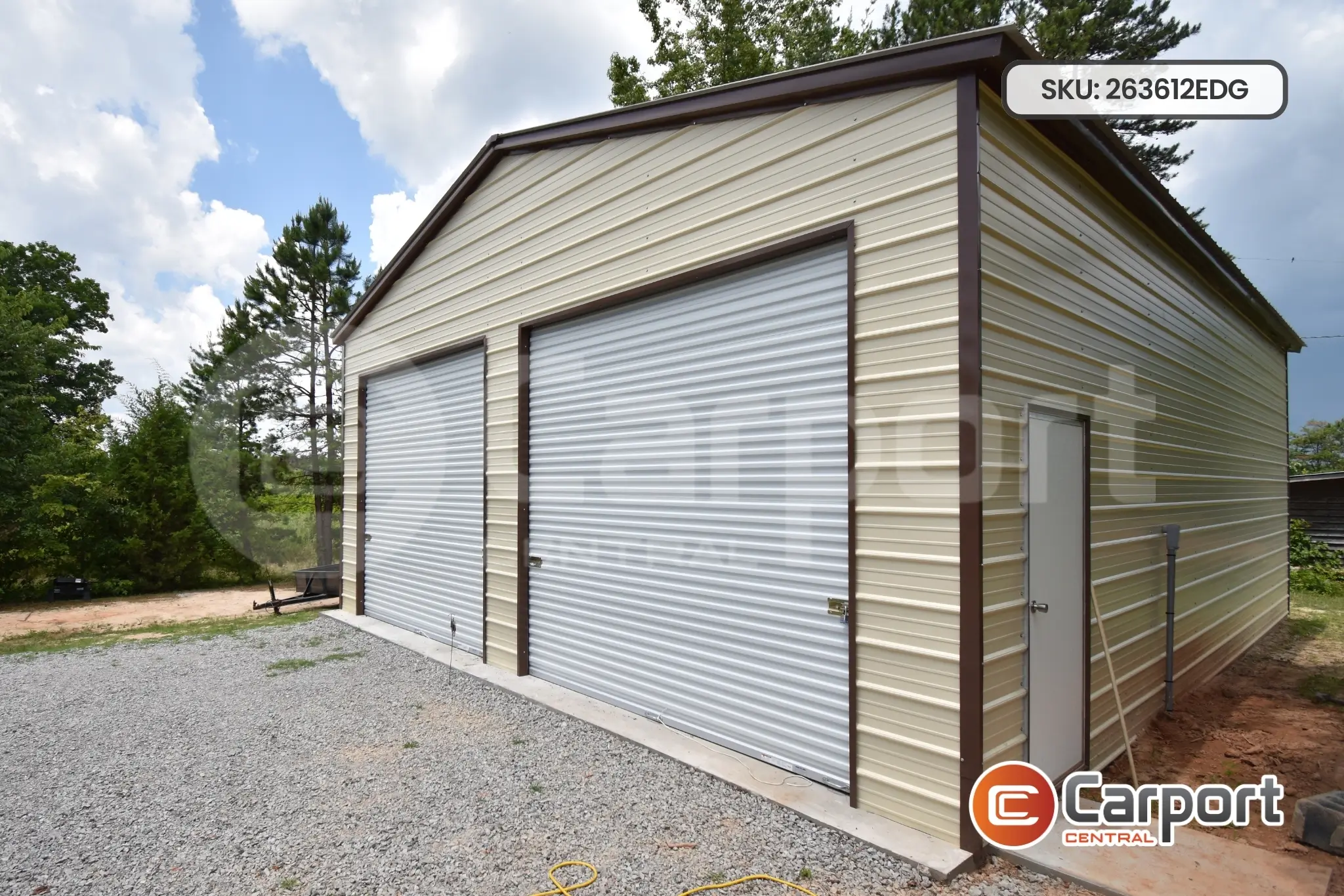 26'x36' Extended Double Garage