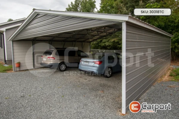 30’x30′ Triple Carport