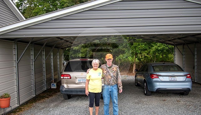 30x31x8 Triple Carport