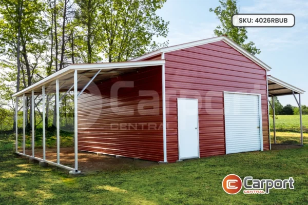 40’x26′ Raised Barn Utility Building