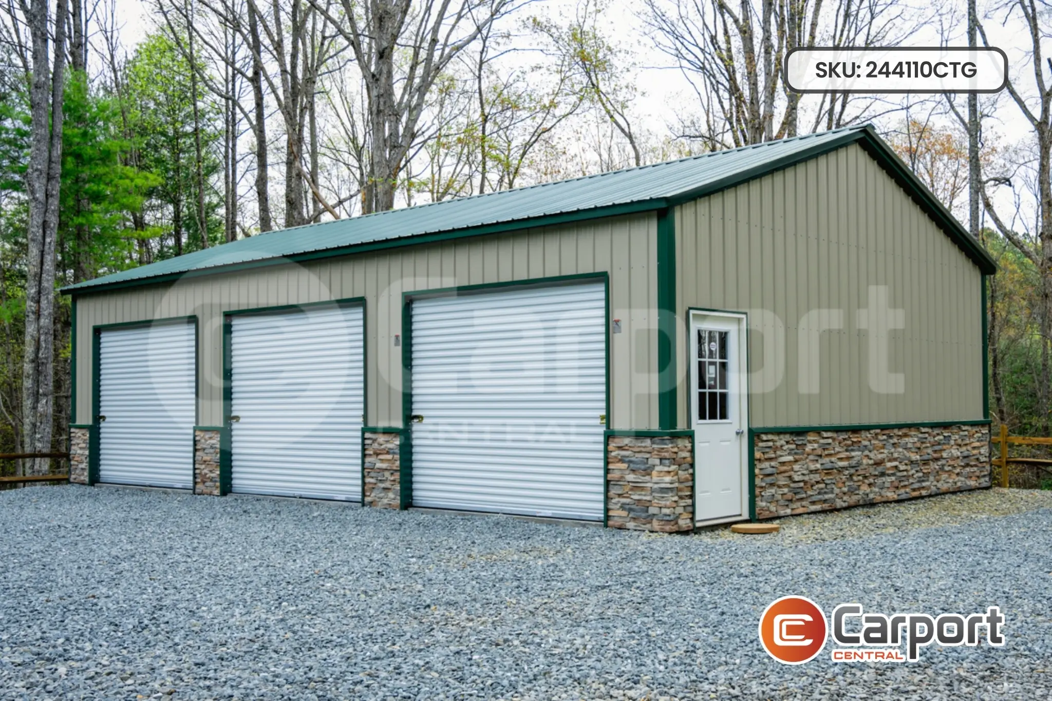 24'x40' Custom Triple Garage