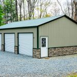 24x41x10 custom triple garage GMC top side
