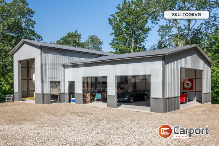 32’x35′ Two-Car Garage & 20×40 RV Garage Combo