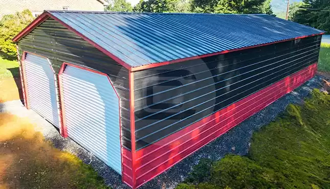 24x51x9 Two Car Garage Building