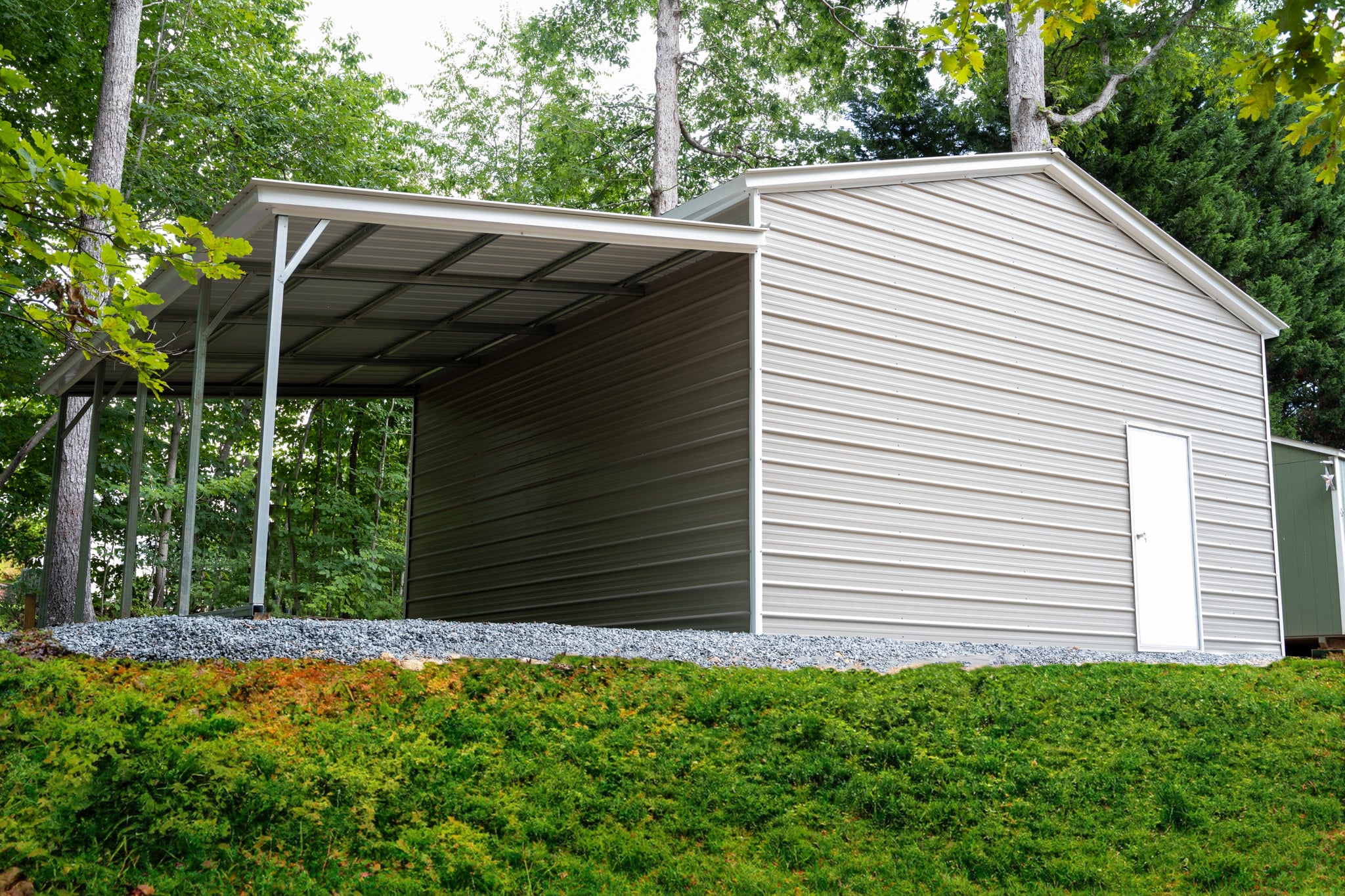 22x20 Garage with Lean-To | 22x21x11 Metal Garage Price