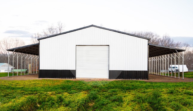Install Of The Month - 64x61 Raised Center Barn