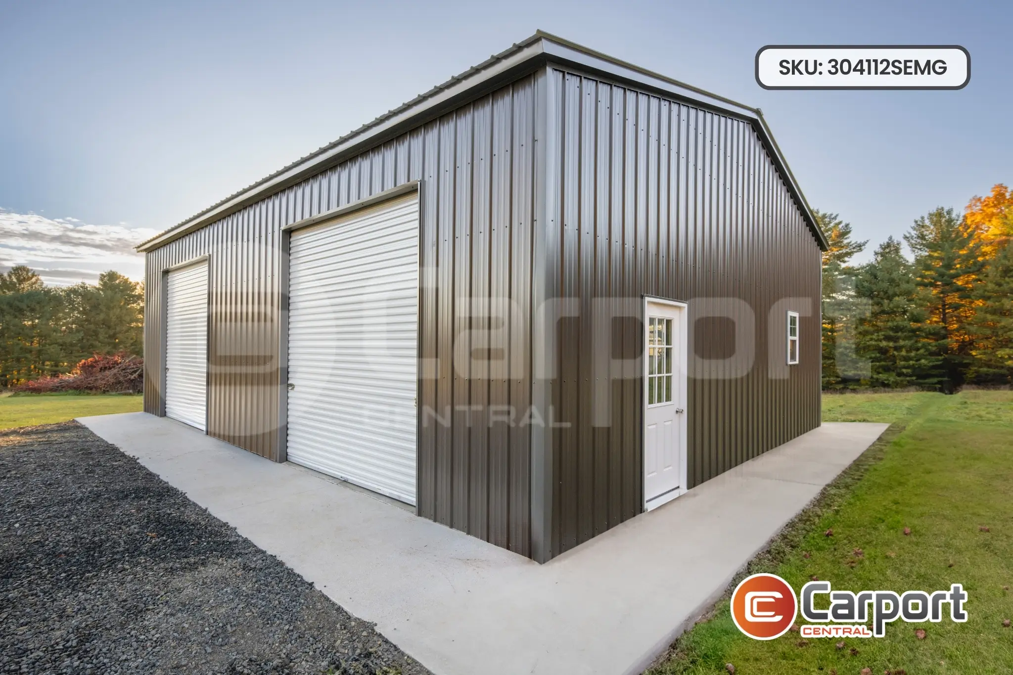 30'x40' Side Entry Metal Garage