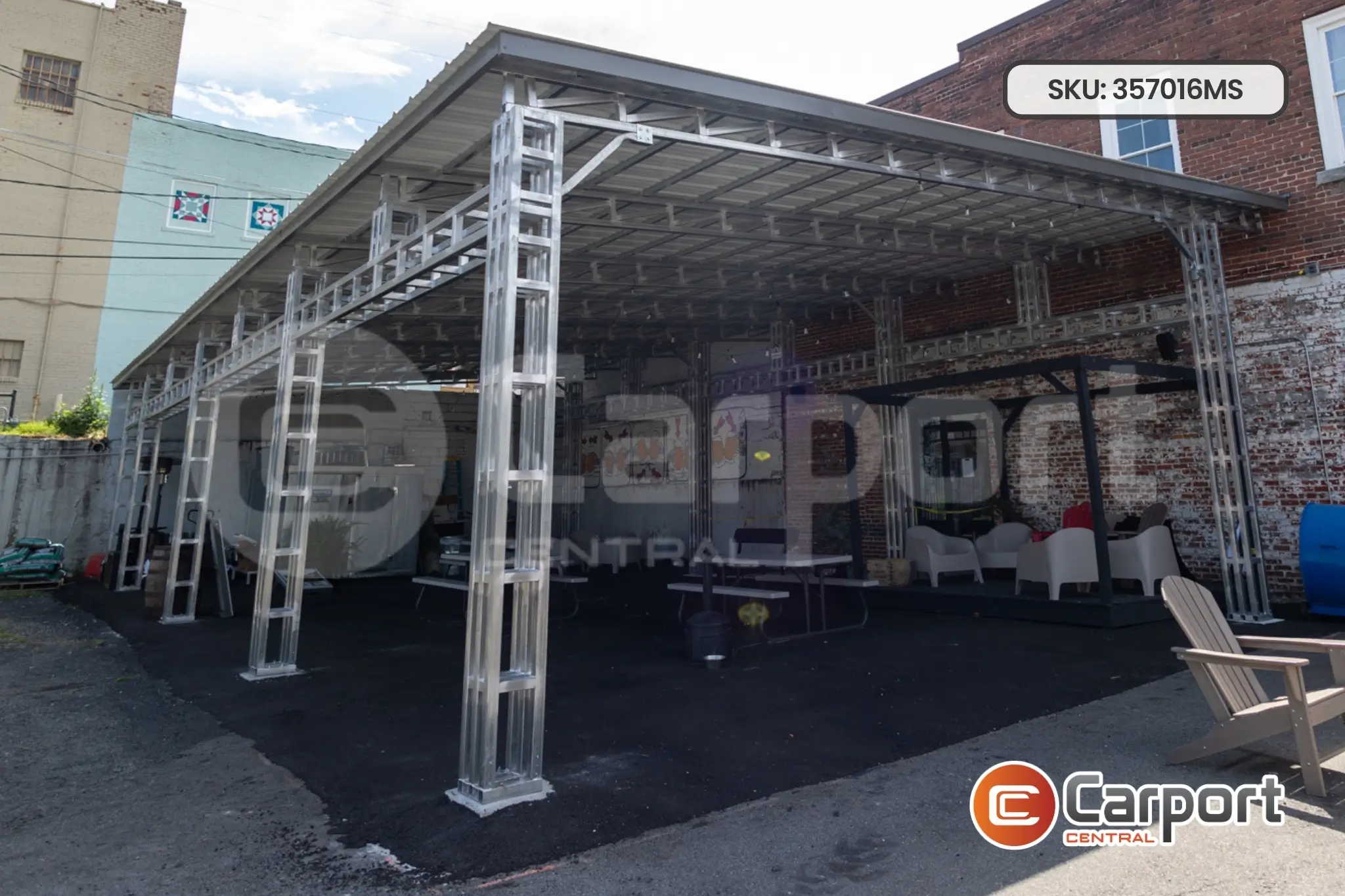 35'x70' Monoslope Shelter