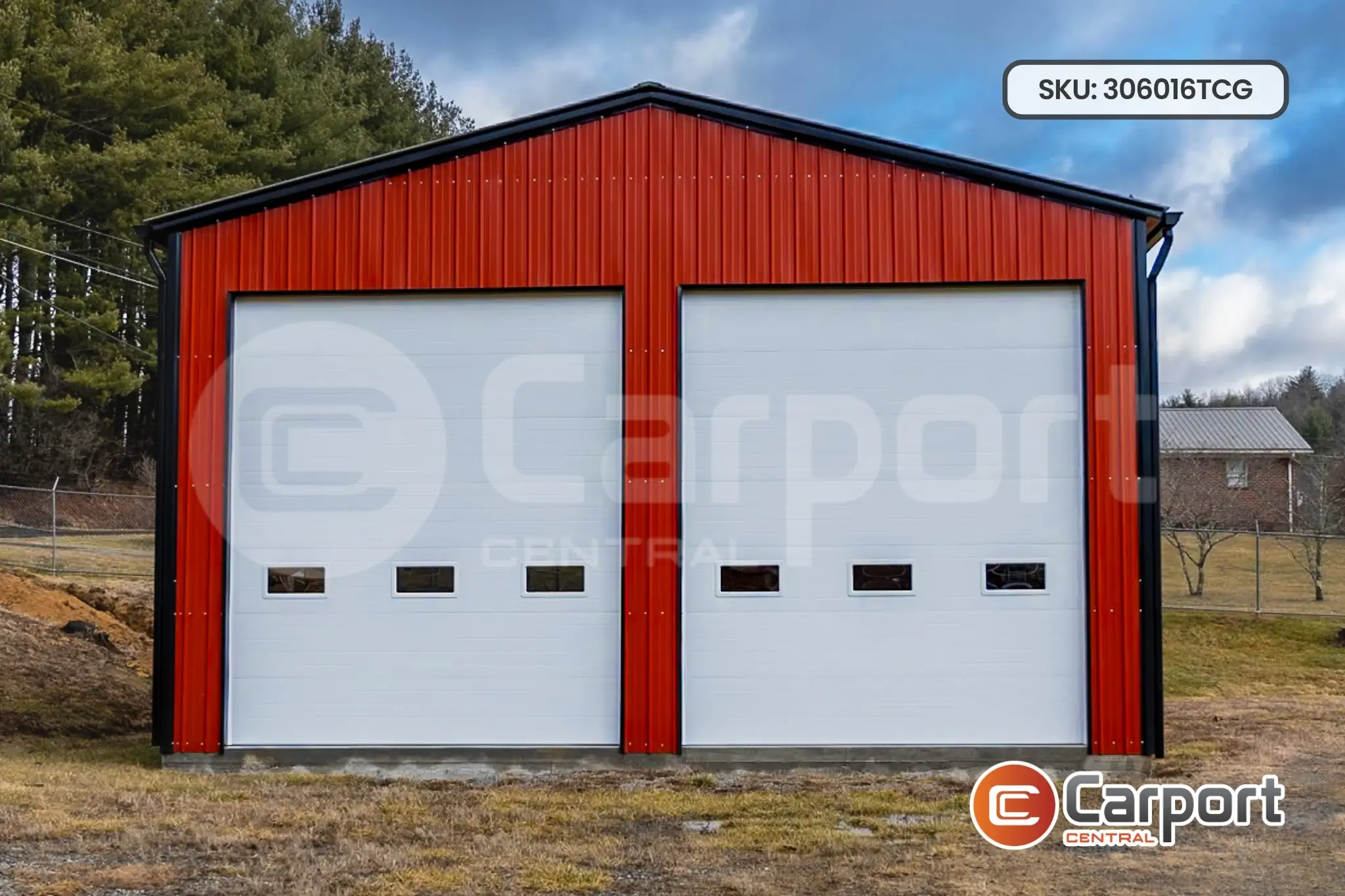 30’ x 60’ x 16’ Two Car Garage - thumbnail 3