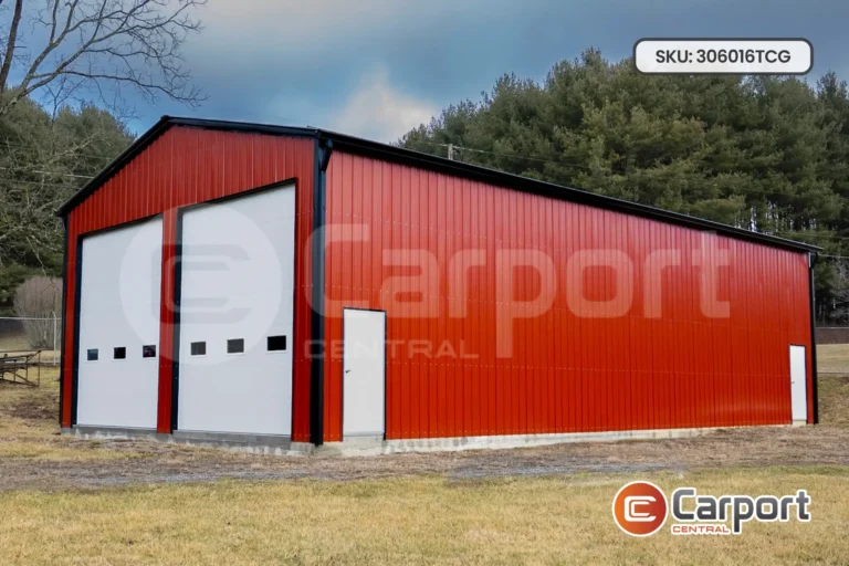 30’ x 60’ x 16’ Two Car Garage